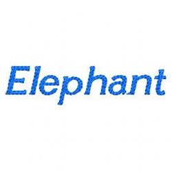 elephant quick stitch machine embroidery - Elephant perfect for Fun Backpack Designs