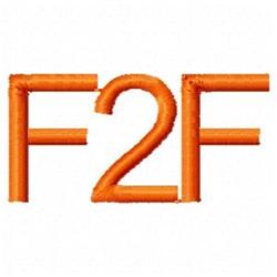 F2F - 4x4 f2f quick stitch machine embroidery design perfect for reusable tote bags