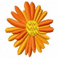 Fall Flower - 4x4 leaf quick stitch machine embroidery design for cute baby onesies