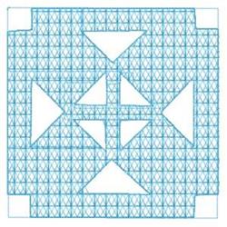 Geometric Pattern Quilt Block