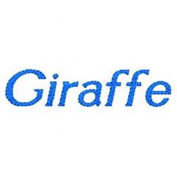 Giraffe - 4x4 giraffe quick stitch machine embroidery design for reusable tote bags