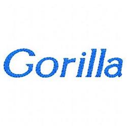quick stitch gorilla machine embroidery pattern - Gorilla for reusable tote bags