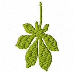 tree quick stitch machine embroidery - Green Leaf perfect for reusable tote bags