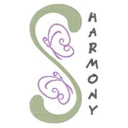 detailed butterfly machine digital embroidery pattern - Harmony perfect for Wall Art