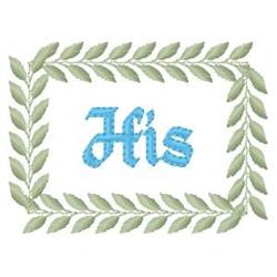 leaf beginner-friendly machine embroidery - His Leaf Frame for kitchen tea towels