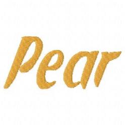 quick stitch leaf machine embroidery pattern - Pear for decorative pillow covers