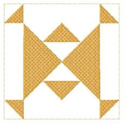block detailed machine embroidery - Pyramids Block perfect for decorative pillow covers