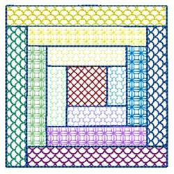 Quilt Block Rectangles - 4x4 rectangle detailed embroidery design for patchwork quilt blocks