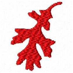 quick stitch autumn tree machine embroidery pattern - Red Leaf for Table Cloths