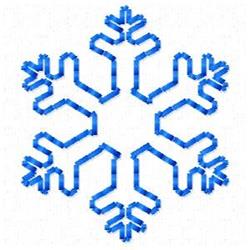 quick stitch christmas snowflake machine embroidery pattern - Snow Flake for kitchen aprons