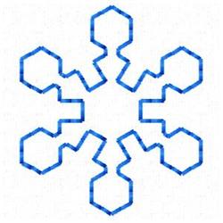 snowflake quick stitch machine embroidery - Snow Flake perfect for reusable tote bags
