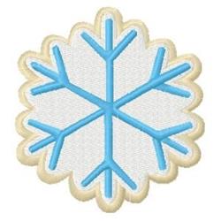 snowflake detailed machine embroidery - Snowflake Cookie perfect for kitchen aprons