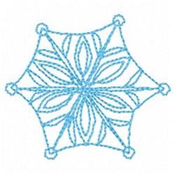 quick stitch christmas snowflake redwork machine embroidery pattern - Snowflake for Holiday Table Decor