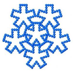 snowflake beginner-friendly machine embroidery - Snowflake for reusable tote bags