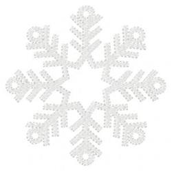 Snowflake - 4x4 snowflake detailed machine embroidery design for Winter Decor