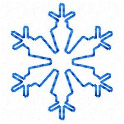Snowflake - 4x4 snowflake quick stitch machine embroidery design for reusable tote bags