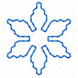 quick stitch christmas snowflake machine embroidery pattern - Snowflake for decorative pillow covers