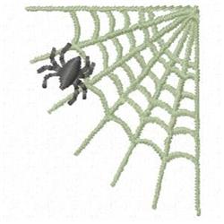 quick stitch halloween spider machine embroidery pattern - Spider Web for festive table runners