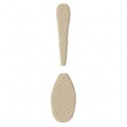 Spoon - 4x4 spoon quick stitch machine embroidery design perfect for kitchen tea towels