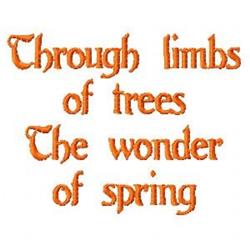 Playful text design featuring vibrant orange letters against a clean white background, embodying spring's cheerful spirit.