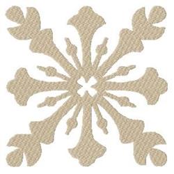 Square Snowflake - 4x4 snowflake detailed embroidery design for Table Settings