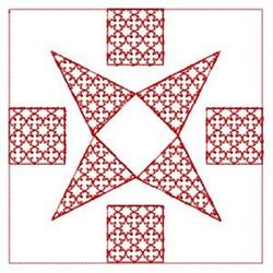 beginner-friendly star machine embroidery pattern - Star Square for decorative wall hangings