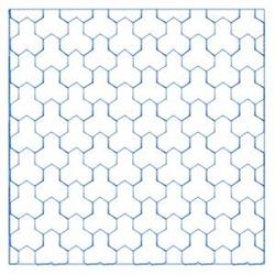 quick stitch square machine embroidery pattern - Stipple Interlocking Pieces Square for patchwork quilt blocks
