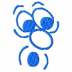 quick stitch face machine embroidery pattern - Surprised Face for Kids Backpacks
