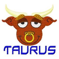 detailed tauru machine embroidery pattern - Taurus perfect for reusable tote bags