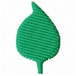 quick stitch autumn tree machine embroidery pattern - Teal Leaf for Pillow Designs