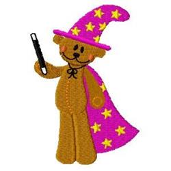 bear detailed machine embroidery - Teddy Bear Witch Magic for Themed Decorations
