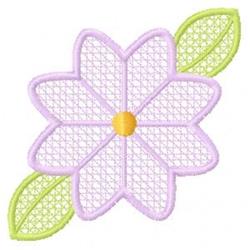 Textured Flower - 4x4 leaf detailed machine embroidery design for Table Settings