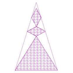 Traingle Shape - 6x10 shape beginner-friendly embroidery design for Tablecloths