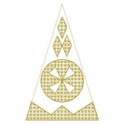 slice beginner-friendly machine embroidery - Traingle Slice perfect for Table Decor