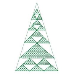 beginner-friendly triangle machine embroidery pattern - Triangles In Triangle for patchwork quilt blocks