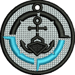beginner-friendly anchor machine embroidery pattern - FSL Anchor for Sailor Hats