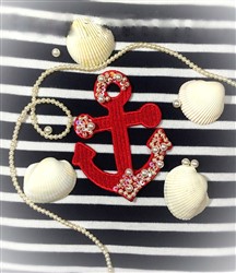 FSL Anchor - 4x4 anchor detailed machine embroidery design for decorative pillow covers