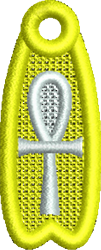 cross quick stitch machine digital embroidery - FSL Ankh perfect for Keychains