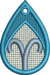 FSL Aries - 4x4 arie quick stitch machine embroidery design perfect for Keychains