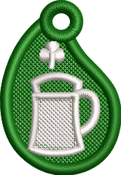 quick stitch beer machine embroidery pattern - FSL Beer perfect for Party Decor