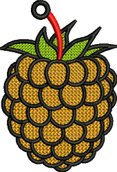 beginner-friendly berry machine embroidery pattern - FSL Berry for Decorative Pillows