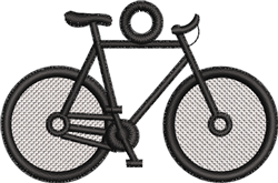 bicycle beginner-friendly machine embroidery - FSL Bicycle perfect for Water Bottles