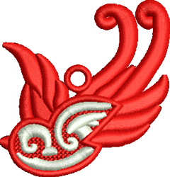 beginner-friendly bird machine embroidery pattern - FSL Bird perfect for Banners