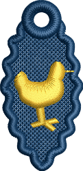 FSL Bird - 4x4 bird quick stitch machine embroidery design for decorative pillow covers