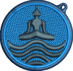 beginner-friendly buddha machine embroidery pattern - FSL Buddha for Yoga Mats