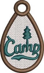 quick stitch tree machine embroidery pattern - FSL Camp perfect for Hiking Bags