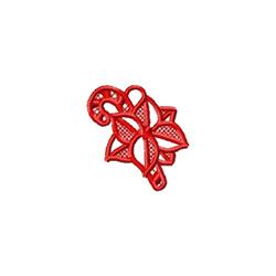 beginner-friendly christmas cane machine embroidery pattern - FSL Candy Cane for decorative pillow covers