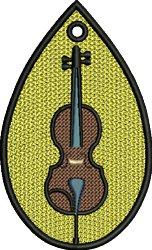 beginner-friendly cello machine embroidery pattern - FSL Cello for Concert Programs