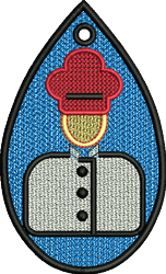 chef beginner-friendly machine embroidery - FSL Chef perfect for Chef Jackets