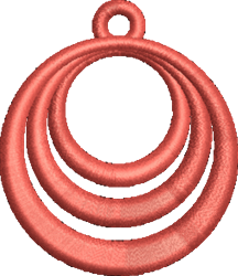 charm quick stitch machine embroidery - FSL Circle Charm perfect for Themed Parties